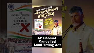 AP Land Titling Act Cancelled [upl. by Suolkcin]