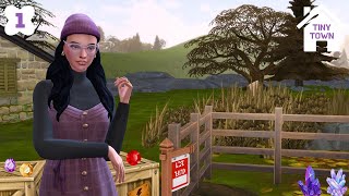 Part 1 of Deligracys Sims 4 TINY TOWN Challenge I Purple 1 [upl. by Caughey]