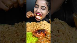 ASMR eaingi chicken biriyani chicken alfaham liver fry egg extra gravy muckbang [upl. by Lewie381]