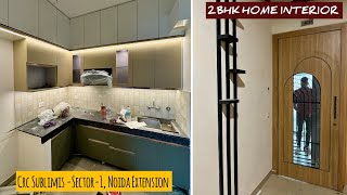 Crc Sublimis Noida Extension I 2bhk Interior in 3 Lakh [upl. by Nimref]