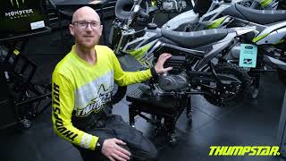 Thumpstar Pit Bike Review  TSB 70cc A4 Dirt Bike  Designed in Australia [upl. by Hefter]