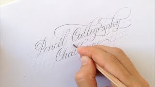 Hand writing with Pencil  Pencil Calligraphy [upl. by Dnesnwot443]