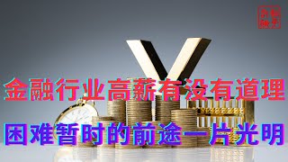 金融行业高薪有没有道理困难暂时的前途一片光明 [upl. by Auston128]