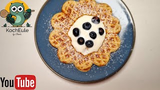 Joghurt Waffeln mit Buttermilch  Waffeln selber machen  Thermomix® ♥️ 𝑲𝒐𝒄𝒉𝑬𝒖𝒍𝒆 [upl. by Ielirol]