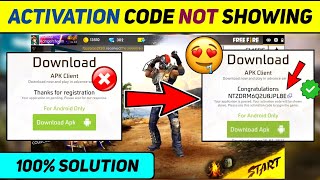 ADVANCE SERVER ACTIVATION CODE NOT SHOWING  HOW TO GET ACTIVATION CODE IN FREE FIRE ADVANCE SERVER [upl. by Iloj]