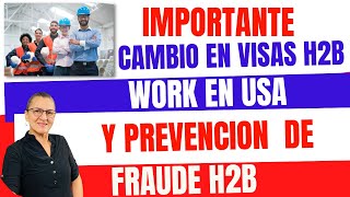 CAMBIO en Visas H2B Empleo Temporal USA [upl. by Retlaw]