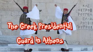 The Greek Presidential Guard  The EvzonesThe Elite Greek Presidential Guard tourism guard [upl. by Shina]