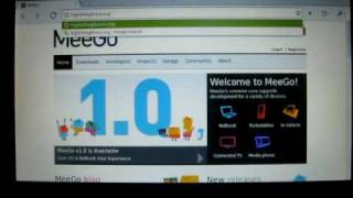 MeeGo 10 on ASUS Eee PC 900a [upl. by Nolyad]