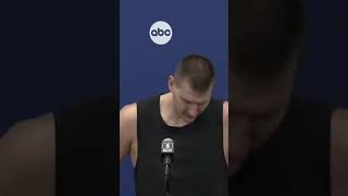 Jokić asked for stats after practice 😅 nba nikolajokic [upl. by Eilama]