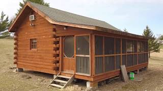 1433 Eagle Mountain Amish Log Cabin [upl. by Ahsieyk390]