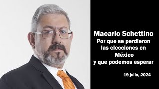 20240719 Macario Schettino explica por que la oposición perdió las elecciones en México [upl. by Lolanthe618]