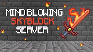 NEW MINDBLOWING SKYBLOCK SERVER  Minecraft Skyblock  18  121 [upl. by Anicart]