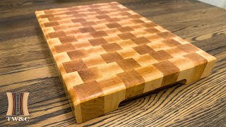 Check Out This Incredible And Easy End Grain Cutting Board Design [upl. by Aun955]