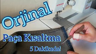 Kot Pantolon Orjinal Jean Paça Kısaltma [upl. by Saffian]