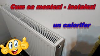 Montareinstalare calorifer radiatorRacordare calorifer teava PPR [upl. by Audie]