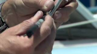 Attaching a Fitting To A Forestay Part One [upl. by Yrogiarc]