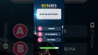 🧠 ¿Sabes terminar estos refranes ¡Reta tu conocimiento shorts quiz refranes trivia funny [upl. by Merci]