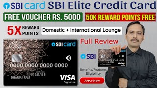 SBI Elite Credit Card Benefits in Hindi  Full Details  SBI Credit Card Apply  SBI Elite Card [upl. by Namreh]