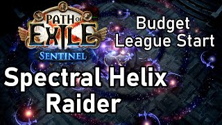 PoE 318 Spectral Helix Raider  Sentinel League Start Build  Budget Friendly [upl. by Yhtamit72]