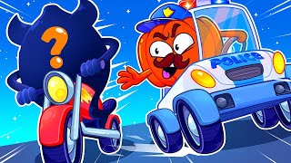 Ghost Car VS Police Car Song  Traffic Safety Rules  Kids Songs amp Nursery Rhymes [upl. by Alidus]