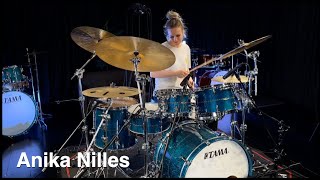 Anika Nilles plays TAMA STAR Maple kit at the TAMA Japan factory [upl. by Chelsae]