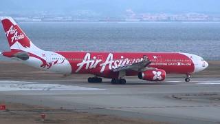 AirAsia X Airbus A330300 9MXXB Takeoff from KIX 24L  Kansai Intl Airport [upl. by Mikol]