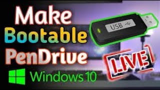 Bootable Pendrive Kaise Banaye Windows 10  how to bootable USB Windows 10 with Rufus 2024 [upl. by Asamot594]