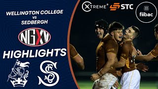 HIGHLIGHTS WELLINGTON COLLEGE vs SEDBERGH SCHOOL  SCHOOLS RUGBY [upl. by Etnuahs]