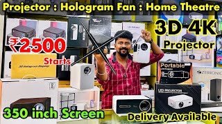 Cheapest Branded 3D 4K PROJECTOR HOLOGRAM FAN HOME THEATRE nangarombabusy [upl. by Tigges]