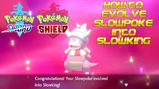 Pokémon Sword and Shield  How to evolve Slowpoke into Slowking [upl. by Cerellia]