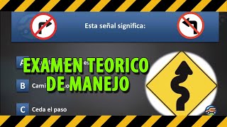 EXAMEN TEORICO DE MANEJO 2024 DMV  LICENCIA DE CONDUCIR EN USA 39 PREGUNTAS CLAVES [upl. by Anaj760]