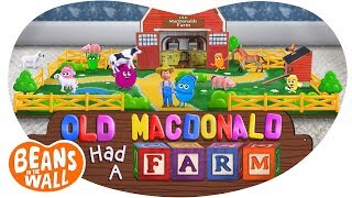 Old MacDonald Had a Farm  Kids Songs  Beans in the Wall [upl. by Atteram659]