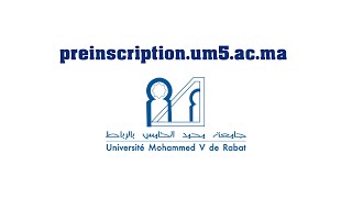 Préinscription à lUniversité Mohammed V de Rabat  طريقة التسجيل القبلي بجامعة محمد الخامس بالرباط [upl. by Etnad508]