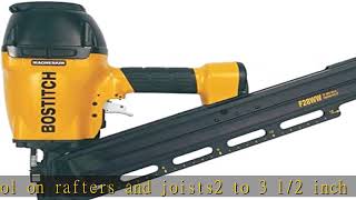 BOSTITCH Framing Nailer Clipped Head 2Inch to 312Inch Pneumatic F28WW [upl. by Phip]