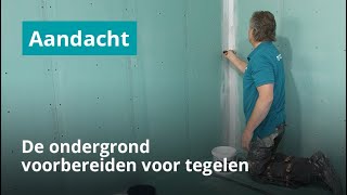 Ondergrond voorbereiden voor het plaatsen van tegels in de badkamer [upl. by Paxton837]