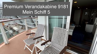 Premium Verandakabine 9181 Mein Schiff 5 [upl. by Marcile]