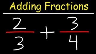 Adding Fractions With Unlike Denominators [upl. by Necila773]