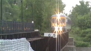 Train de Charlevoix arrives at ChuteMontmorency [upl. by Asetal]