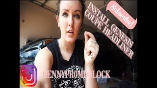 How to DIY Custom Headliner Install Genesis Coupe [upl. by Lantha]