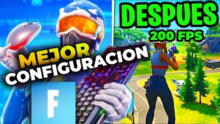 LA MEJOR CONFIGURACION de fortnite😱 para teclado y raton Mayor RENDIMIENTO y SENSIBILIDAD [upl. by Painter]