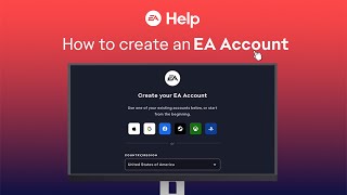 How to create an EA Account  EA Help [upl. by Ayam]