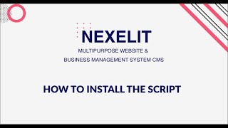 how to install nexelit cms [upl. by Bernardina435]