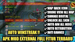 CHEAT ML TERBARU 2024  MOD MENU UNLOCK ALL SKIN NO KEY MOBILE LEGENDS [upl. by Anavlis402]