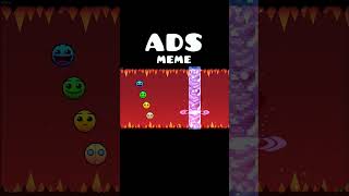 Geometry Dash 22 ADS cringe shorts deluxe12 [upl. by Liatnahs]