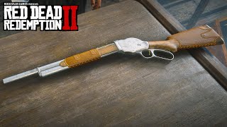 RED DEAD REDEMPTION 2  REPEATING SHOTGUN Weapons Customization amp Showcase [upl. by Pogah]