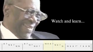 18 minutes of pure guitar wisdom from BB King with Tab [upl. by Airotel]