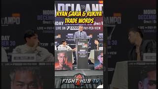 Ryan Garcia amp Rukiya Anpo TRADE HEATED WORDS at press conference [upl. by Bouley874]