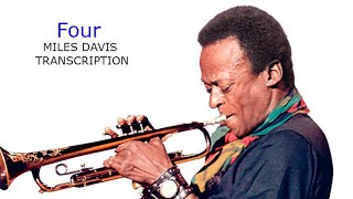 FourMiles Davis Miles Davis Bb Transcription Transcribed by Carles Margarit [upl. by Niu]