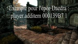 SKYRIMTUTO Tous les items via la console [upl. by Johanna712]