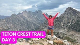 Hiking the Teton Crest Trail Day 3 Up and Over Paintbrush Divide Grand Teton National Park [upl. by Sosna]